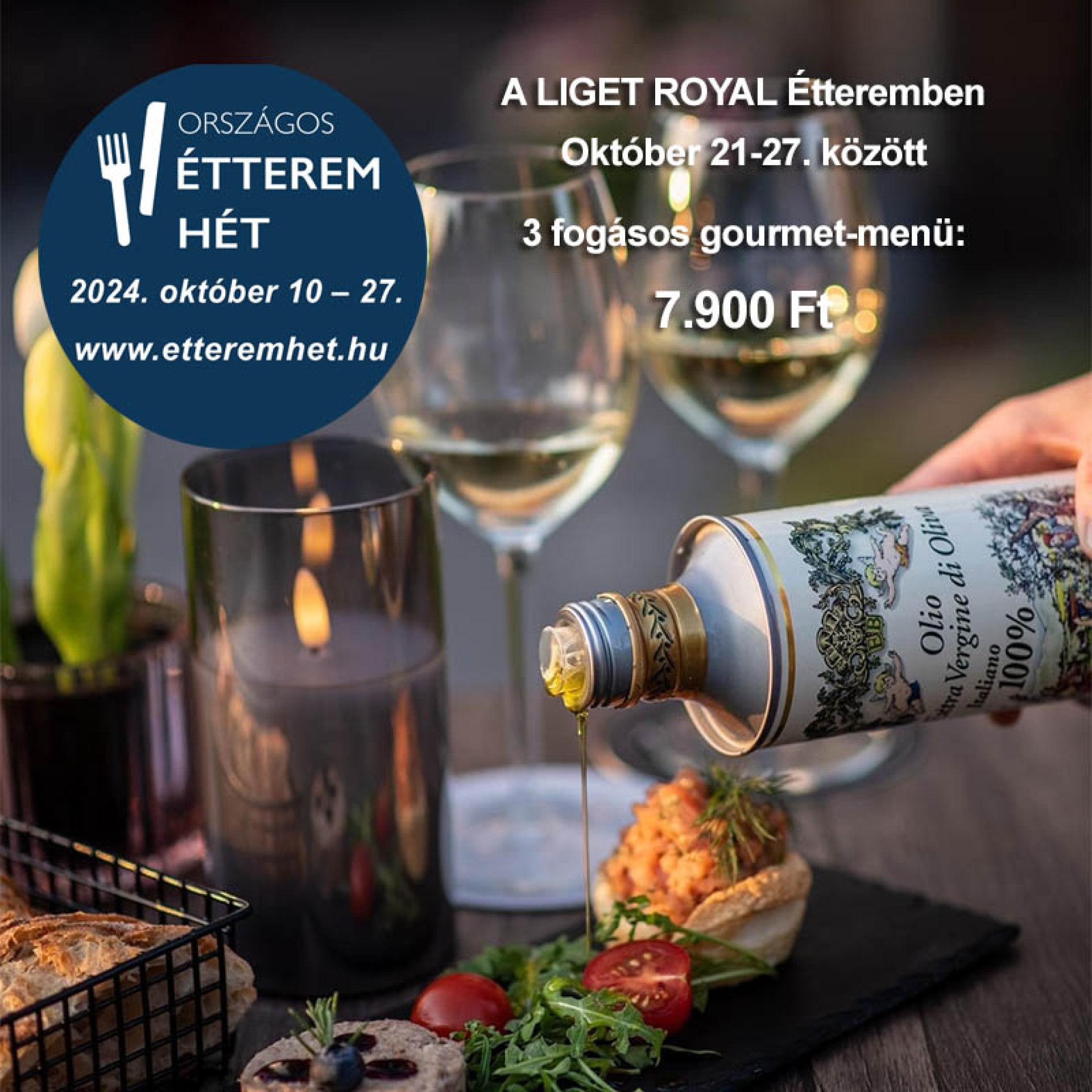 Indul az Országos Étterem Hét - Hévízen csak a Liget Royalban!