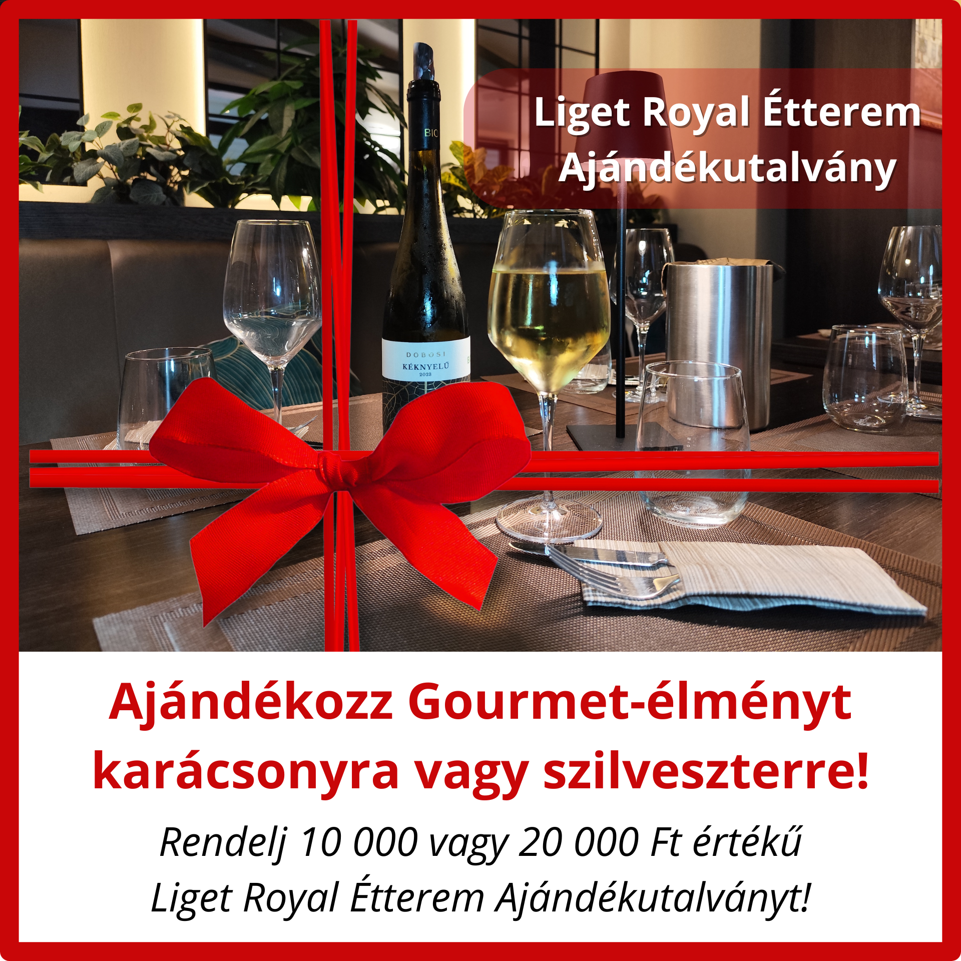 Liget Royal Étterem Hévíz - ajándékutalványok karácsonyi vagy szilveszteri ajándék Liget Royal Étterem Hévíz - ajándékutalványok karácsonyi vagy szilveszteri ajándék