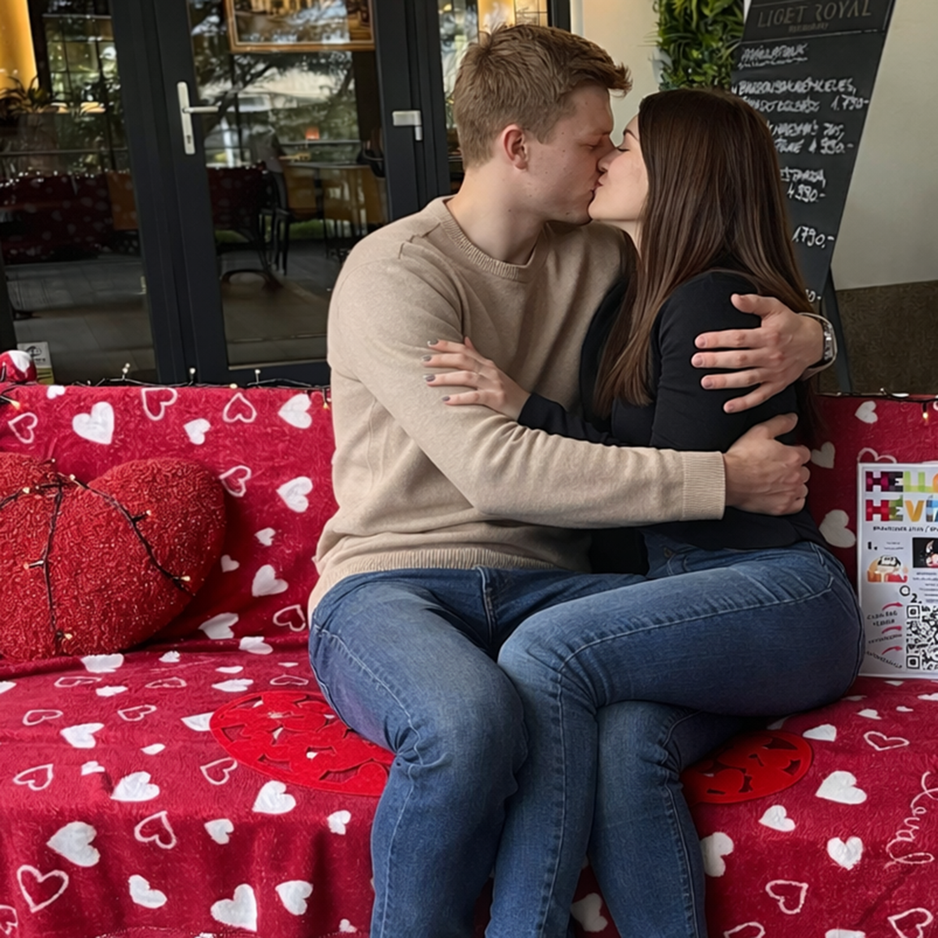 Kiss after kiss, a delicious lunch or dinner at Liget Royal Restaurant